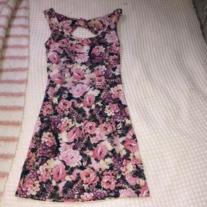 Tight open back dress